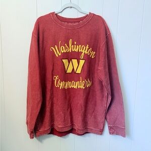 G3 Sweatshirt NFL Washington Commanders Football Burgundy Ribbed Crewneck XL